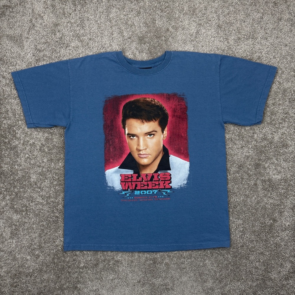 Vintage‎ 2007 Elvis Presley Elvis Week Graceland Memphis T Shirt Medium